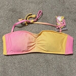Xhilaration Pink Ombre Tube Bikini Top Size L